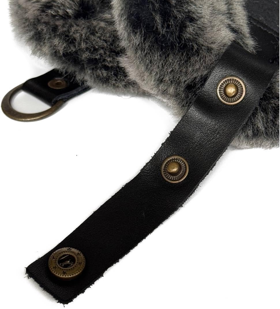 Leather Aviator Russian Ushanka Trapper Shearling Sheepskin Fur Ear Flap Waterproof Winter Hat - Image 8