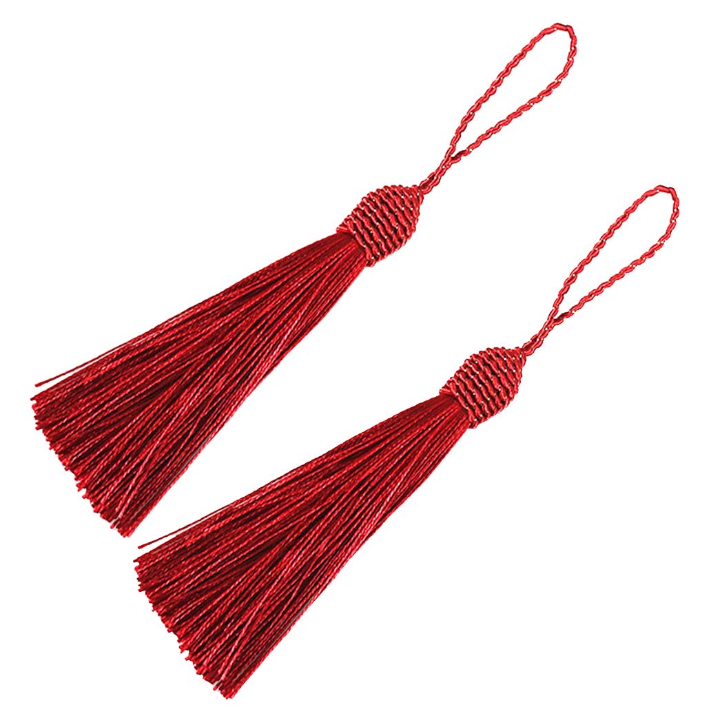 JLMMEN 12 PCS Tassel 15.5cm/6 Inch Key Tassels With 2 Inch Cord Loop Diy Handmade Bookmark Tassel Craft Accessories Of Home And Furiture Decor Beige JLMMEN 12 PCS Tassel 15.5cm/6 Inch Key Tassels With 2 Inch Cord Loop Diy Handmade Bookmark Tassel Craft Accessories Of Home And Furiture Decor Beige