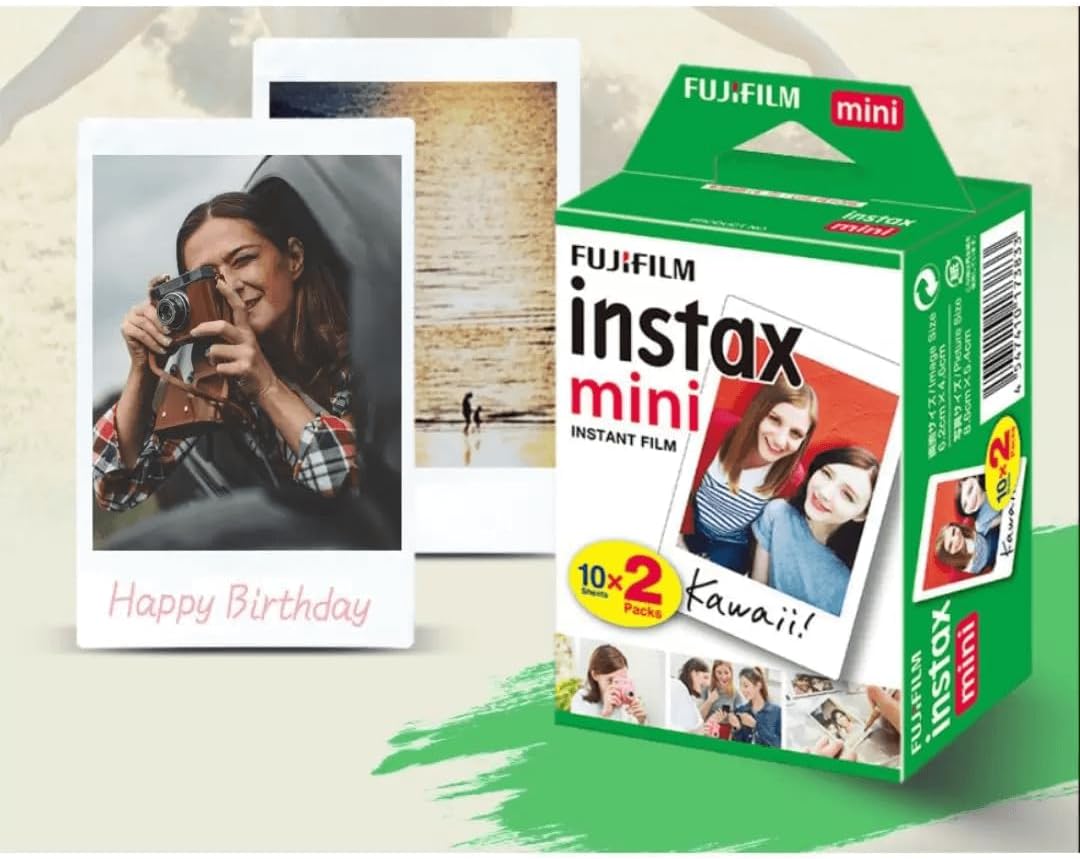 Fujifilm Instax Mini Instant Daylight Film ISO 800, 3 x Twin Packs, (60 Exposures)