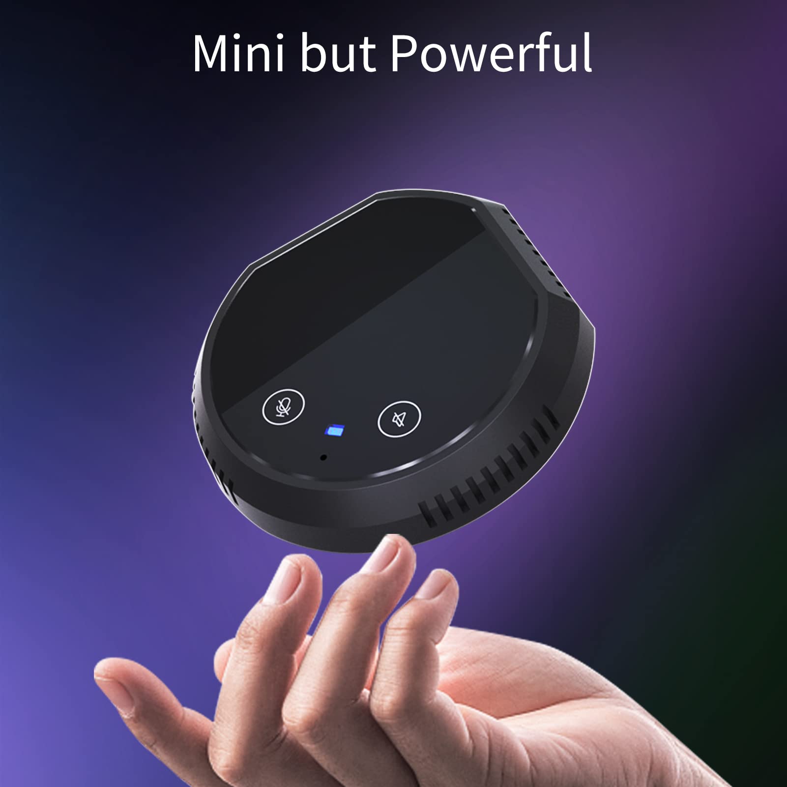 Altavoz USB para conferencias con micrófono de condensador omnidireccional de 360° para PC y Mac, Plug & Play, altavoz Bluetooth, controles táctiles, función de silencio, modelo Y11C