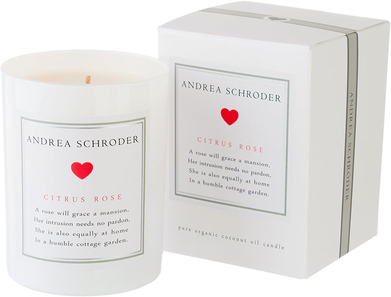 Citrus Rose Candle 10.5 oz by Andrea Schroder Made in USA