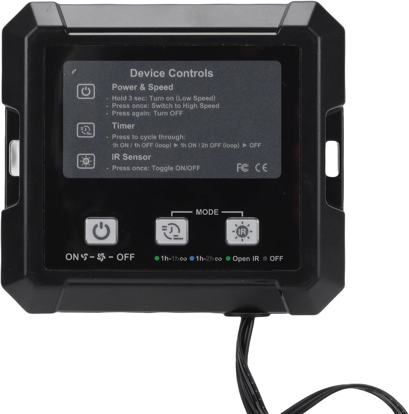 Pssopp Solar Exhaust Fan, Ventilation Equipment Powered Greenhouse Ventilation Fan for Outside Shed Doghouse Air Circulation Solar Exhaust, 2 Speeds Adjustable