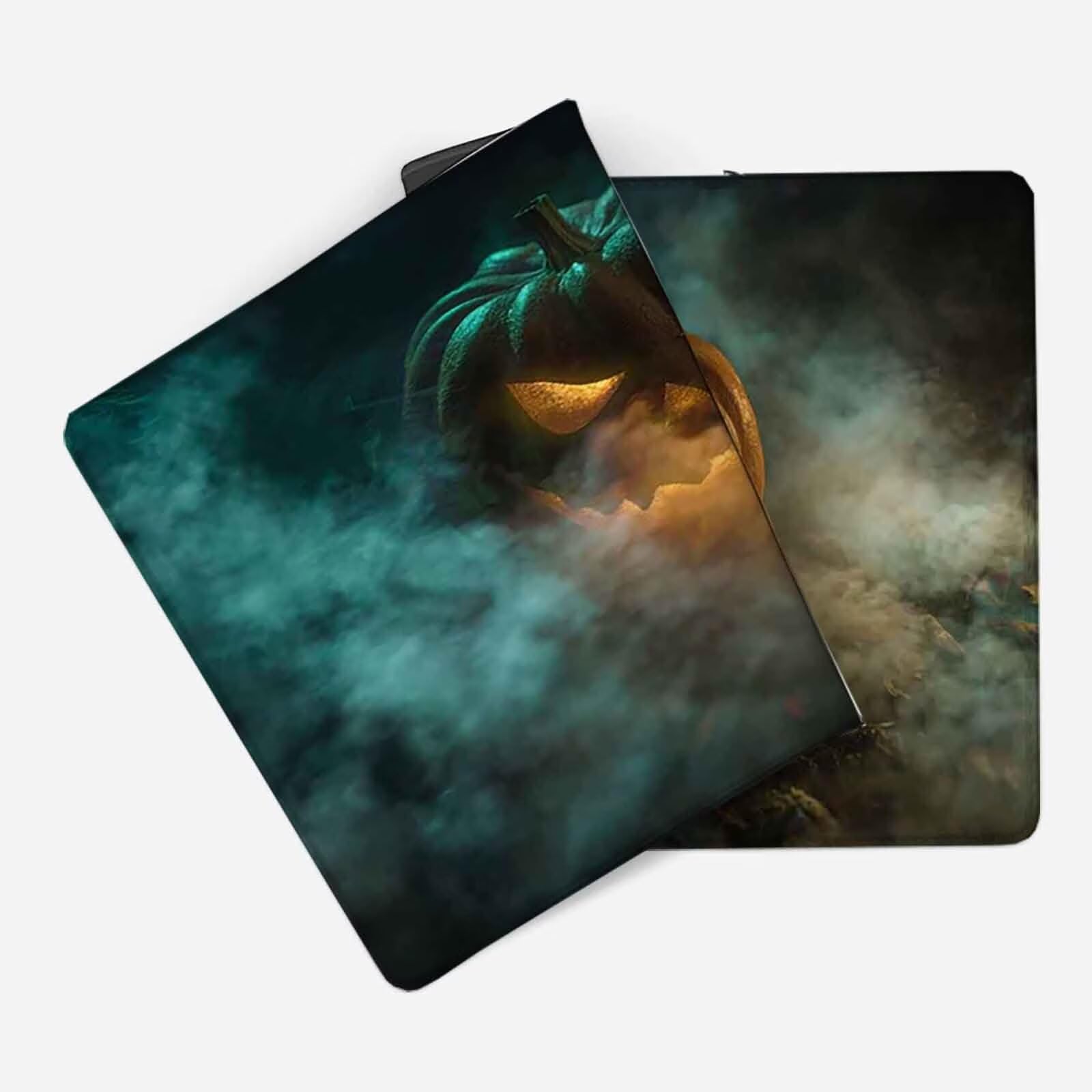 Podkładka pod mysz do gier, szara, podkładka pod mysz na Halloween, podkładka pod mysz XXL, 1200 x 600 mm, mata biurowa z przeszytymi krawędziami, antypoślizgowa, do komputera, nauki, gier, akcesoriów