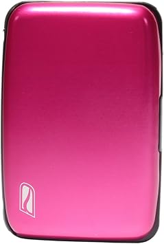 RFID Blocking Aluminum Credit Card Case Fuchsia