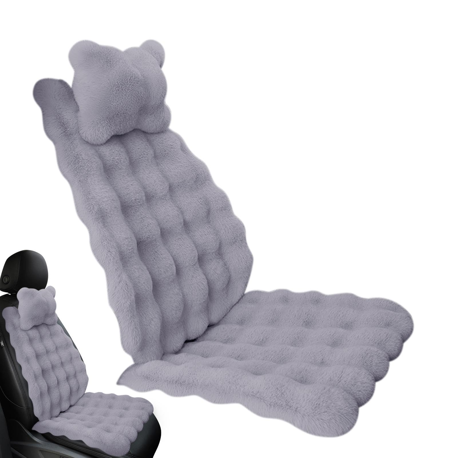 Coussin de siège de voiture en peluche d'hiver haut de gamme pour un confort absolu