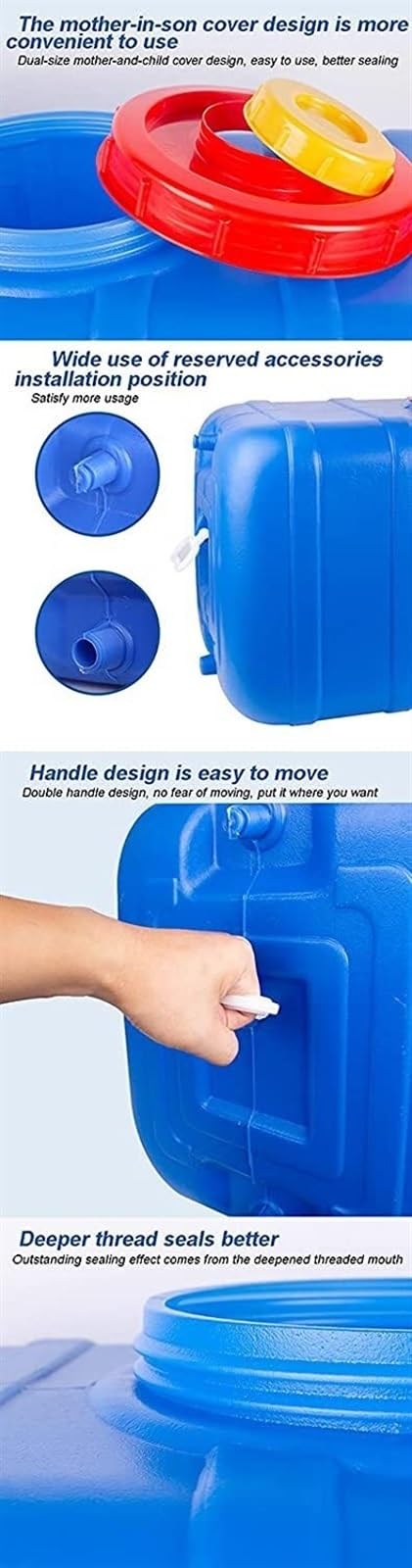 FIXARE Contenitori d'Acqua Serbatoio dell'Acqua con Rubinetto Porta Acqua Portatile for Uso Domestico Ispessito for Campeggio Escursionismo Arrampicata Viaggi attività All'aperto (Size : 150L)