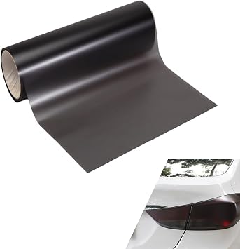 Car Lights Tint Film, 59" x 11.8" Self-adhesive Car light Sticker Sheet Roll, Extra-wide Waterproof Taillight Tint Wrap Roll, Universal for Most Vehicles Black