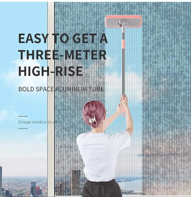 Freeboot Microfiber Flat Floor mop Rotatable Cleaning Brush Glass Wiper