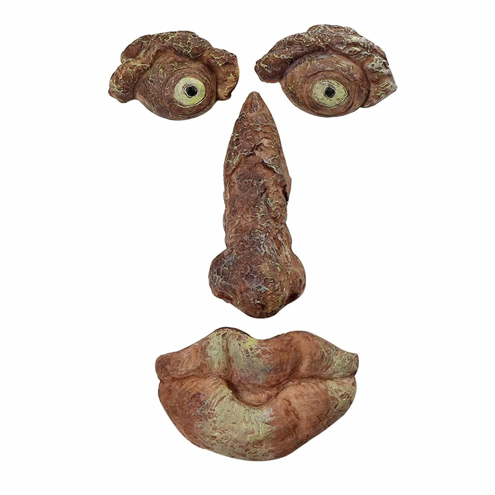 XXXXW Garden Sculpture Old Man Tree Hugger Garden Peeker Yard Art Outdoor Tree Funny Old Man Face Sculpture Whimsical Tree Face Garden Decoration Gardening Gifts (Color : 1pcs)