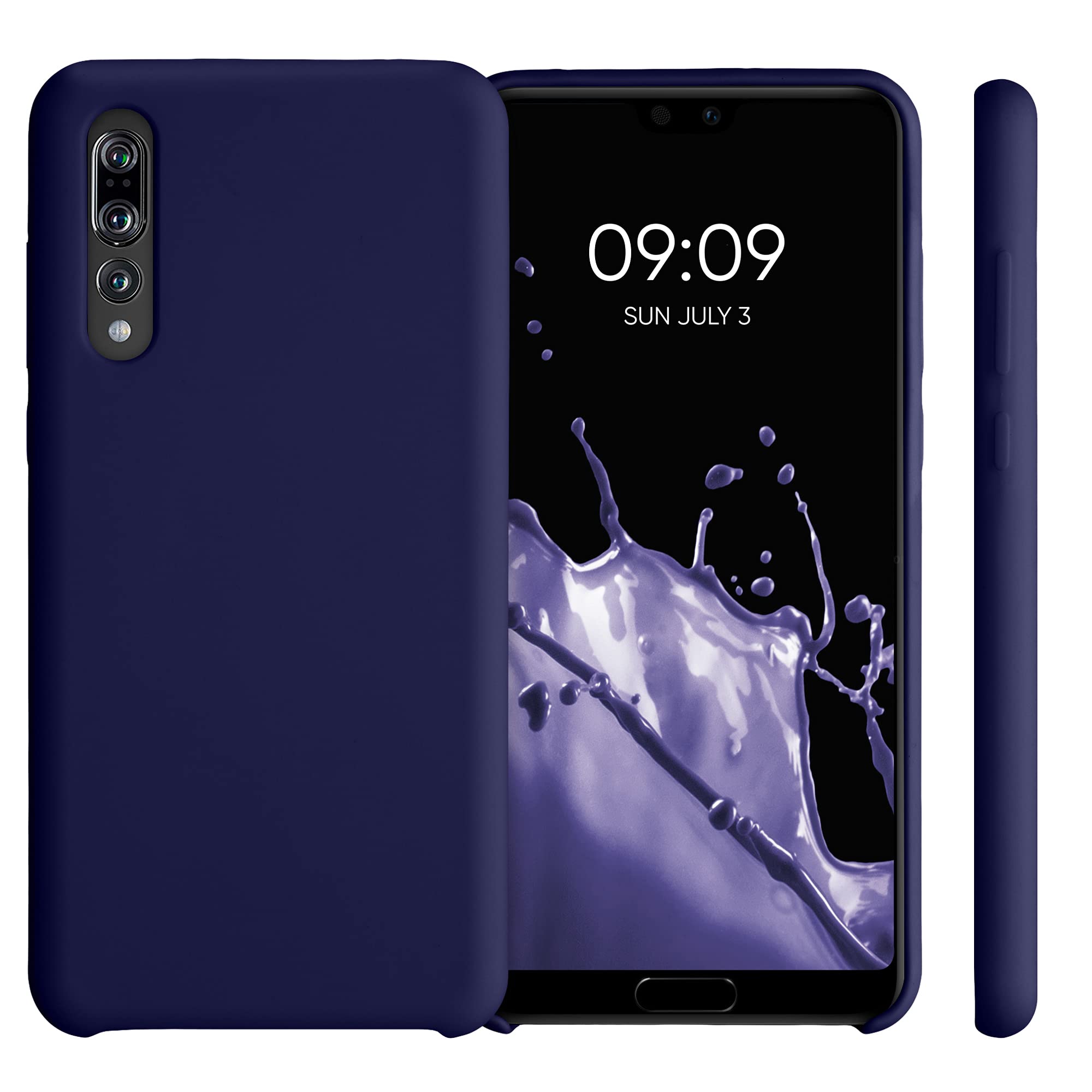 kwmobile Cover per Huawei P20 Pro Custodia - Back Case per Smartphone in Silicone TPU - Protezione Gommata - deep ocean