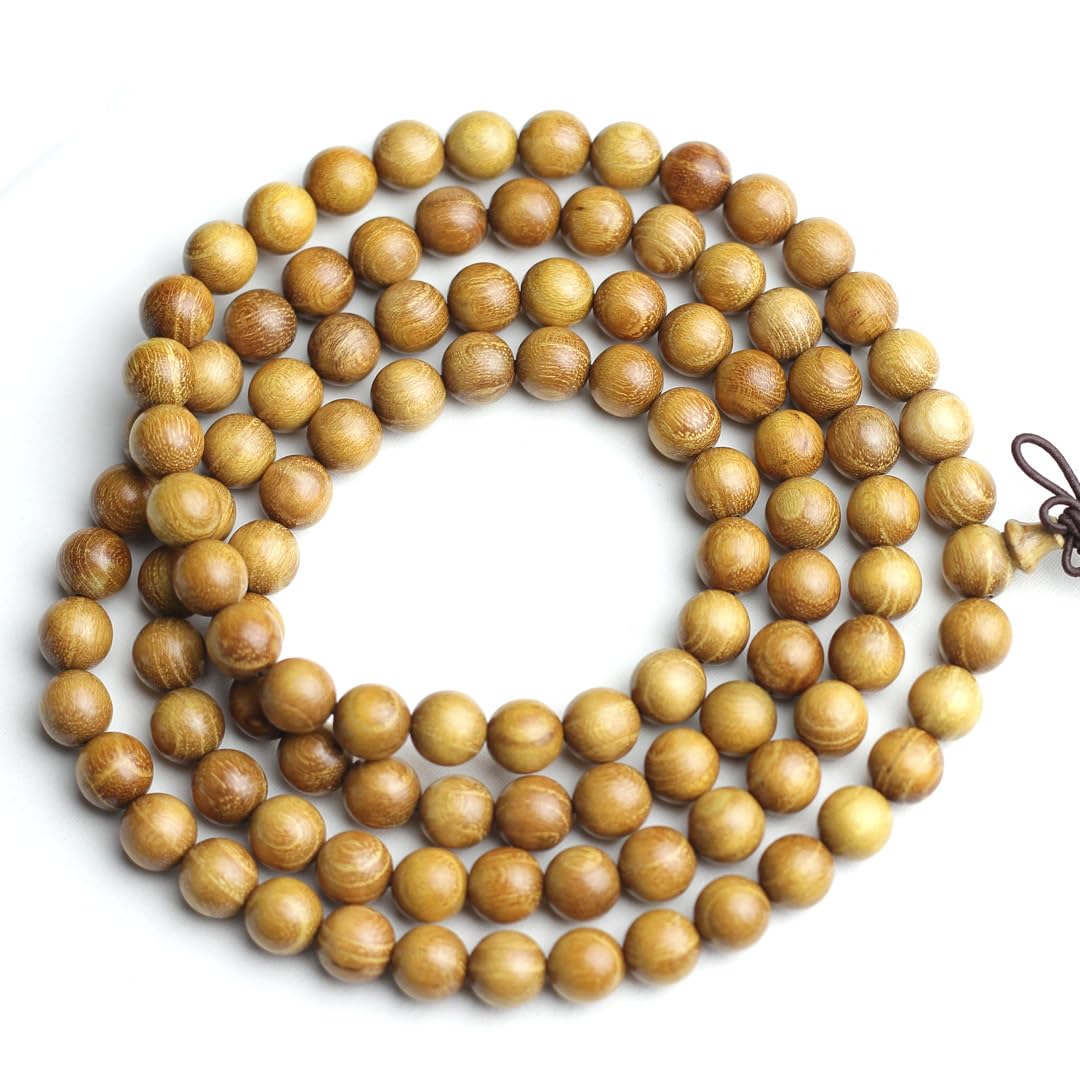 海南黄檀 オリジナルデザイン ネックレス 108粒 数珠 念珠 仏珠 木珠