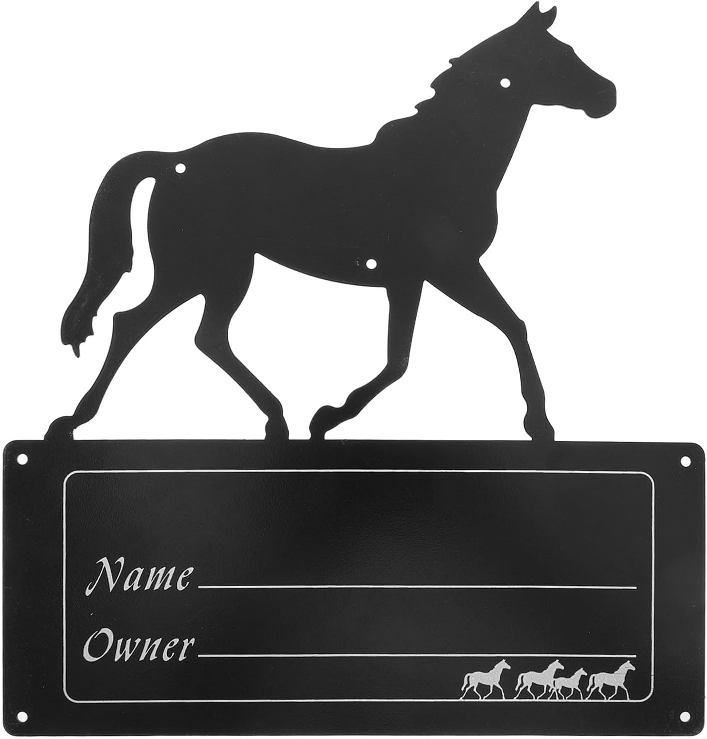 Toddmomy Horse Stall : Anti Fade Metal Numbered Door Plate - Rustproof Hanging Horse Number for Entry Door Ranch Management