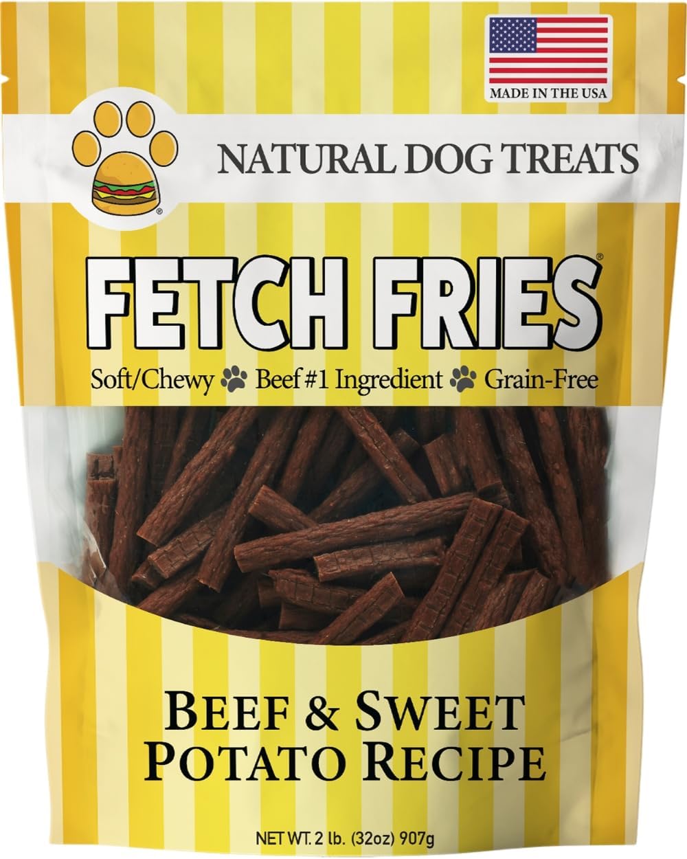 Beef & Sweet Potato Dog Treats, Soft Chicken Jerky for Dogs