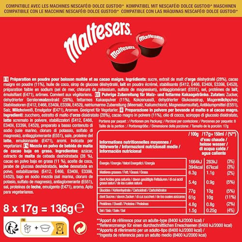 cafféluxe Mars Hot Chocolate Bundle | 32 Pods | Hot Chocolate Dolce Gusto kompatible Pods | Mars, Twix, Milkyway und Maltesers