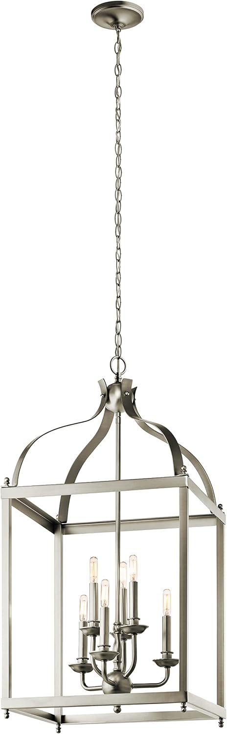Nеw Dеаl KICHLER Larkin 36.25" 6 Light Pendant in Brushed Nickel