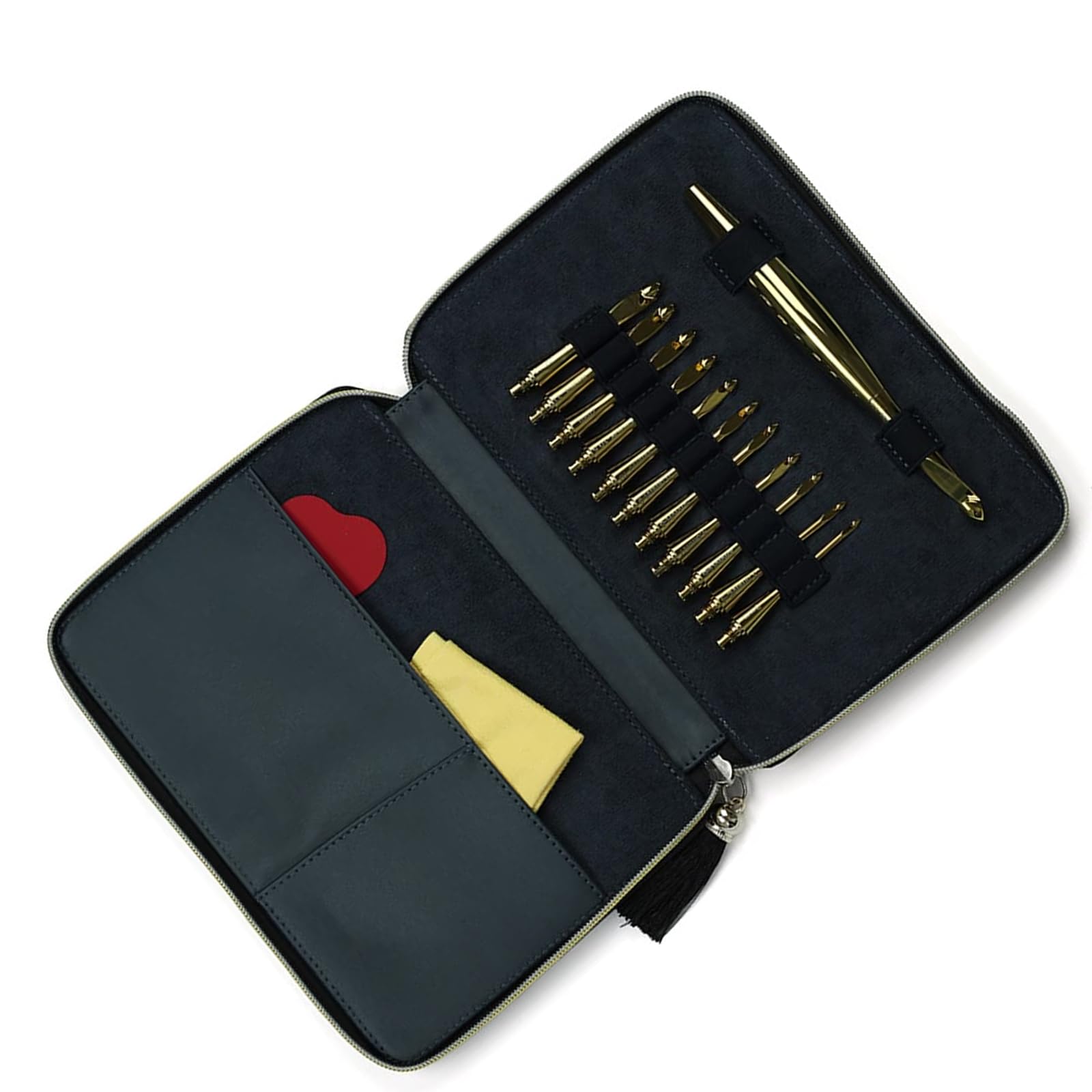 Herramientas de tejer de varios tamaños de alta calidad con ganchos extraíbles y estuche compacto para manualidades, juego ergonómico de aluminio suave de ganchillo con herramientas