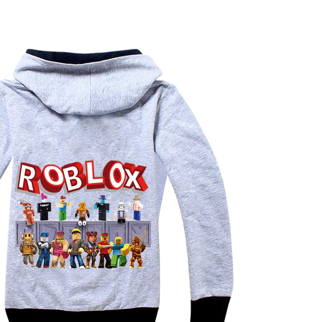 Roblox Veste à capuche à manches longues en coton pour garçons et adolescents