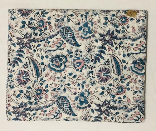 Tissu 100% coton floral anti-effilochage pour confection de robes et tapis