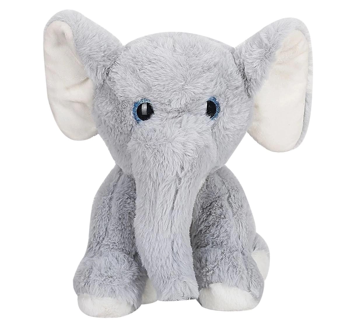 FuzzbuzzGlitter Eye 28 cm Elephant, Animal Stuffed Soft Toys for Kids, Baby Super soft Stuffed Plush Toys Age 1+ years