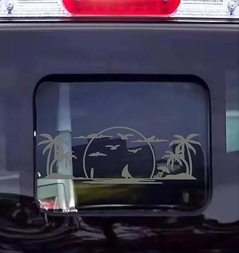 Miniatura 4 de Xinghe Adhesivo para ventana central trasera Ford F150 F250 F350 2015-2024, para Ford F150 F250 2021 2022 2023 2024 Ford F150 F250 350 Accesorios