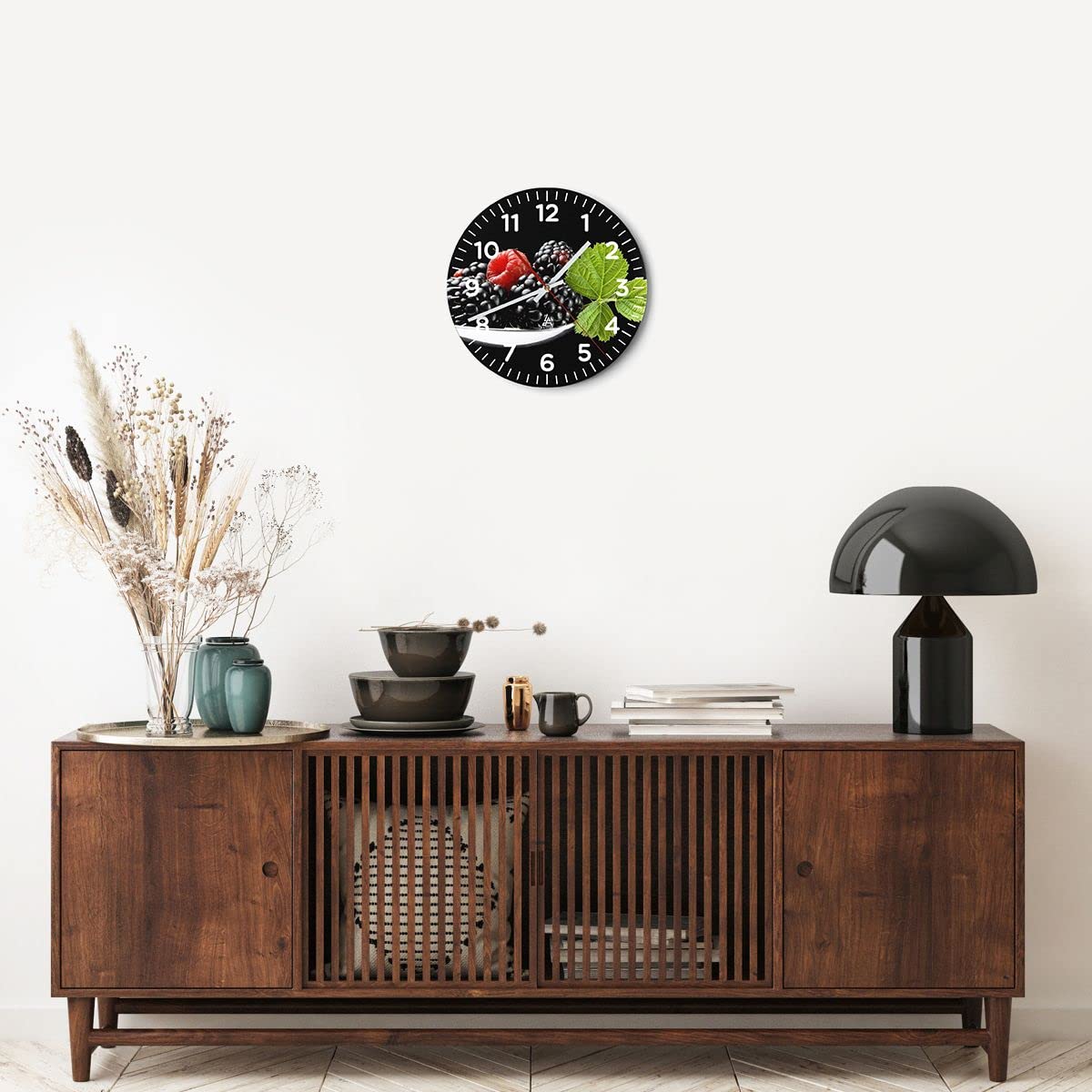 ARTTOR Moderno Reloj de Pared 30x30cm Redondo Decorativo Cocina - 2202