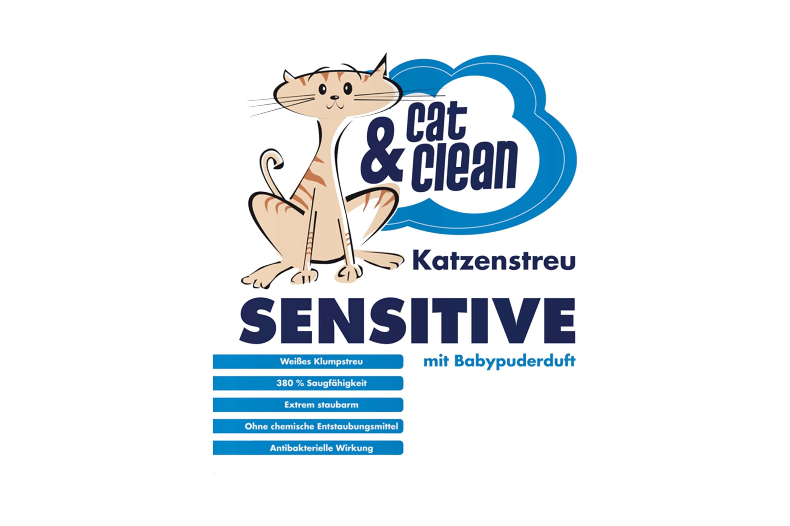 Cat & Clean Katzenstreu Brilliant Plus - Klumpend 20kg Bentonit