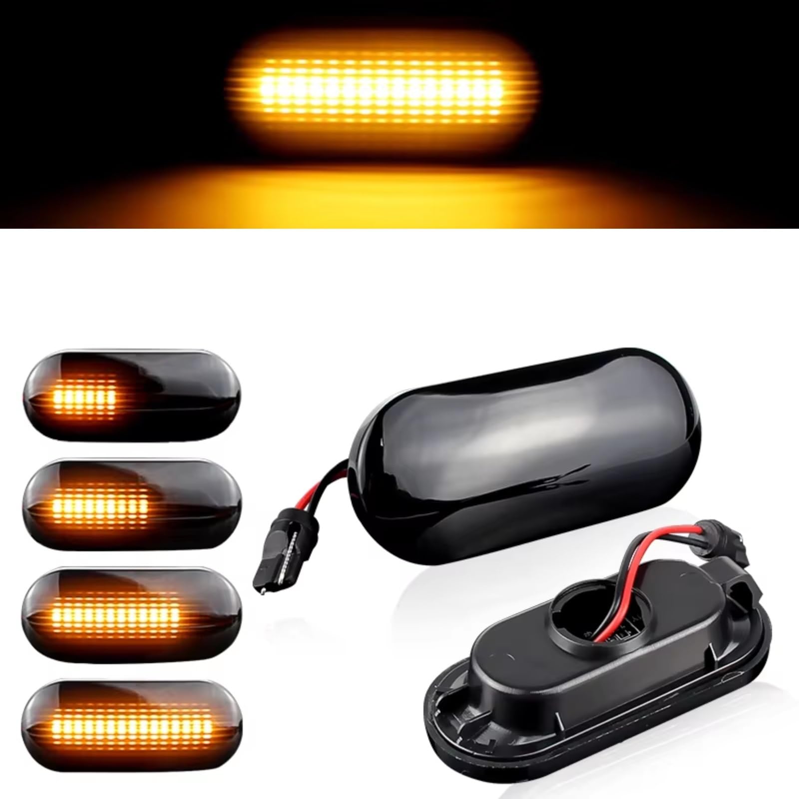 Indicatore Direzione Laterale Compatibile Con Ford Per Fiesta 2001-2020 2021 2022 2023 2024 Luce Di Segnalazione Laterale Dinamica Per Auto 4593010