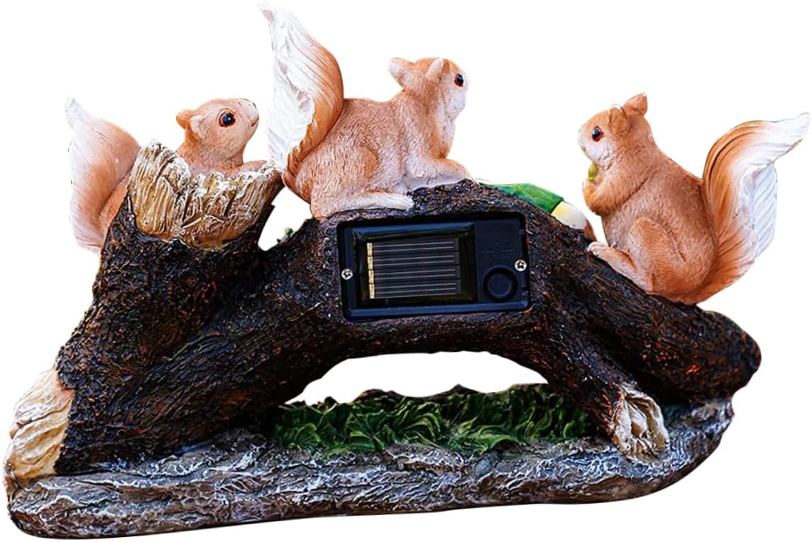UPKOCH Garden Landscape Light Solar-Powered Squirrel Baffle Outdoor Lights for Patio