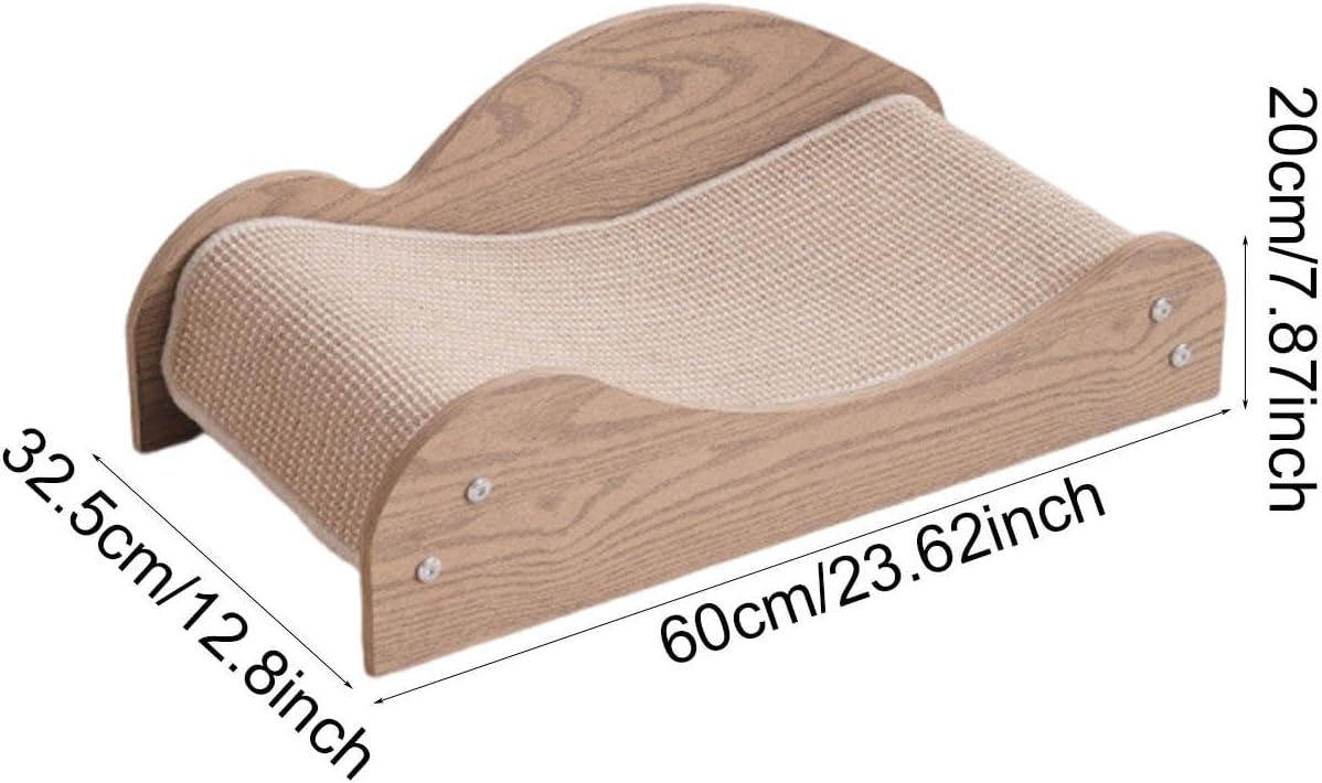Cat Scratcher Toy Interactive Toy Exercise Wood Entertaining Claw Sharpening for Indoor Cats Chinchilla Bunny Small Animals, Style A
