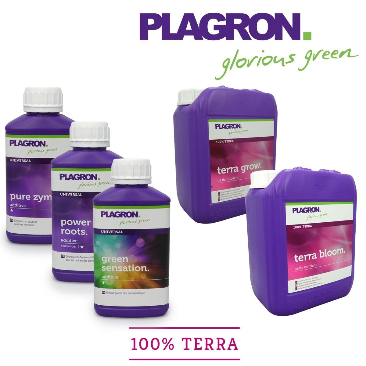 PLAGRON - Pack de fertilizante de tierra (5 L) + estimulantes