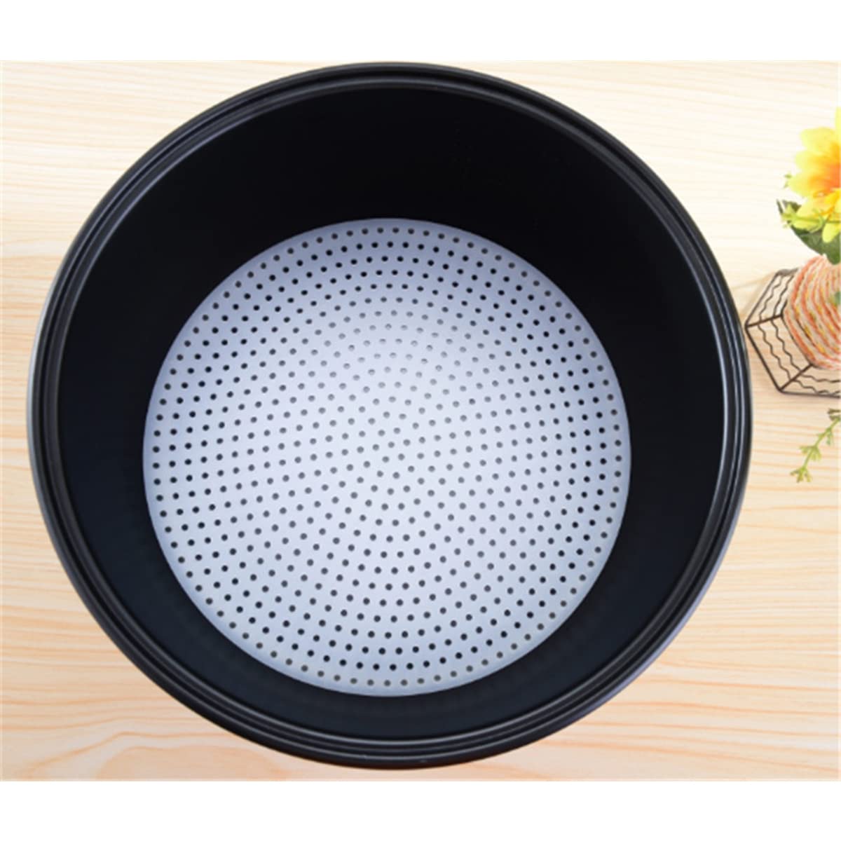 Runde Reisdampfmatte 36 cm, Wiederverwendbare, Brandsichere Silikonmatte, Reiskocher-maschenmatte Zur Verhinderung Von Reiskruste