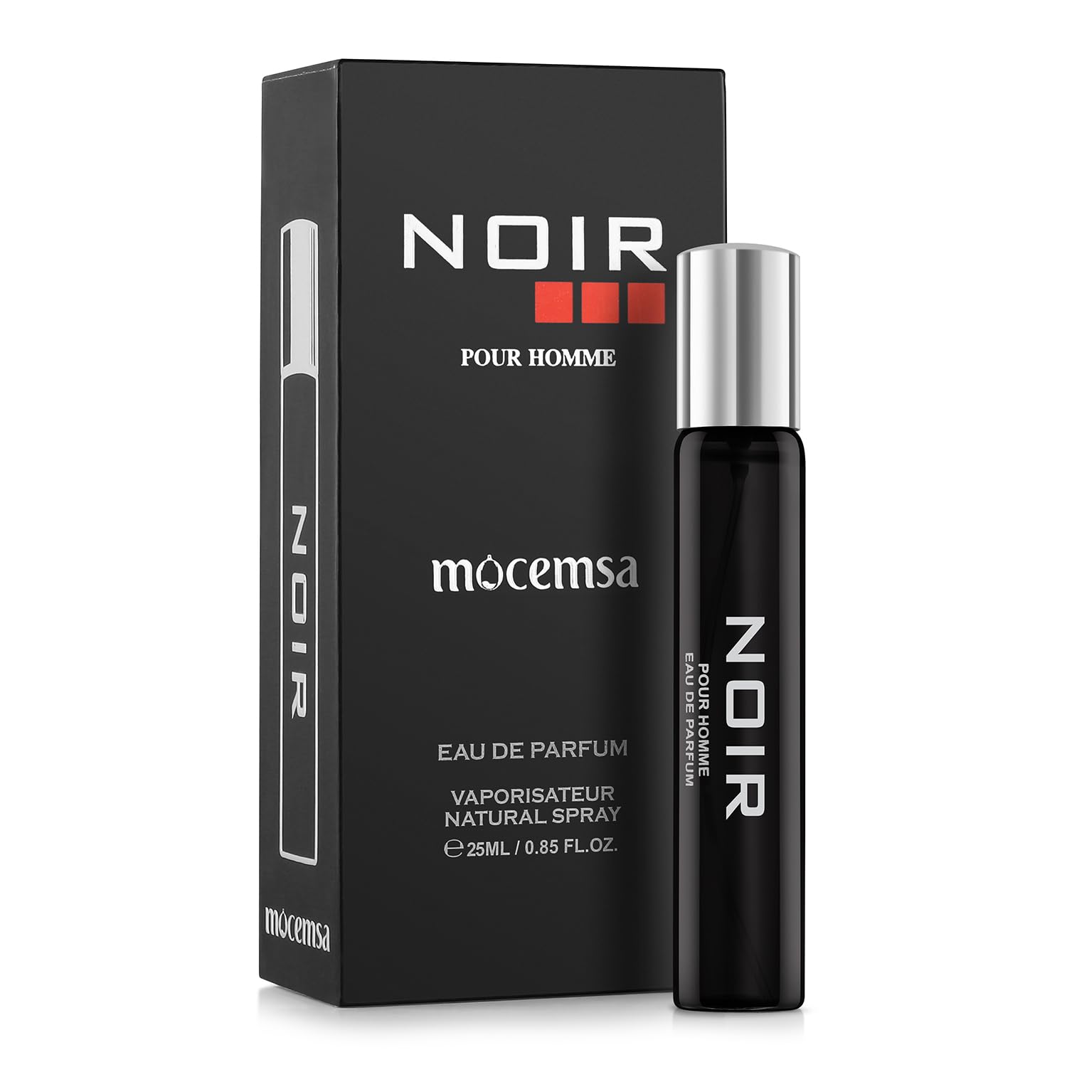 Mocemsa Noir Pour Homme Long Lasting Luxury EDP Perfume Travel Pack Fragrance Crafted in Spain, 25ml-picture-43