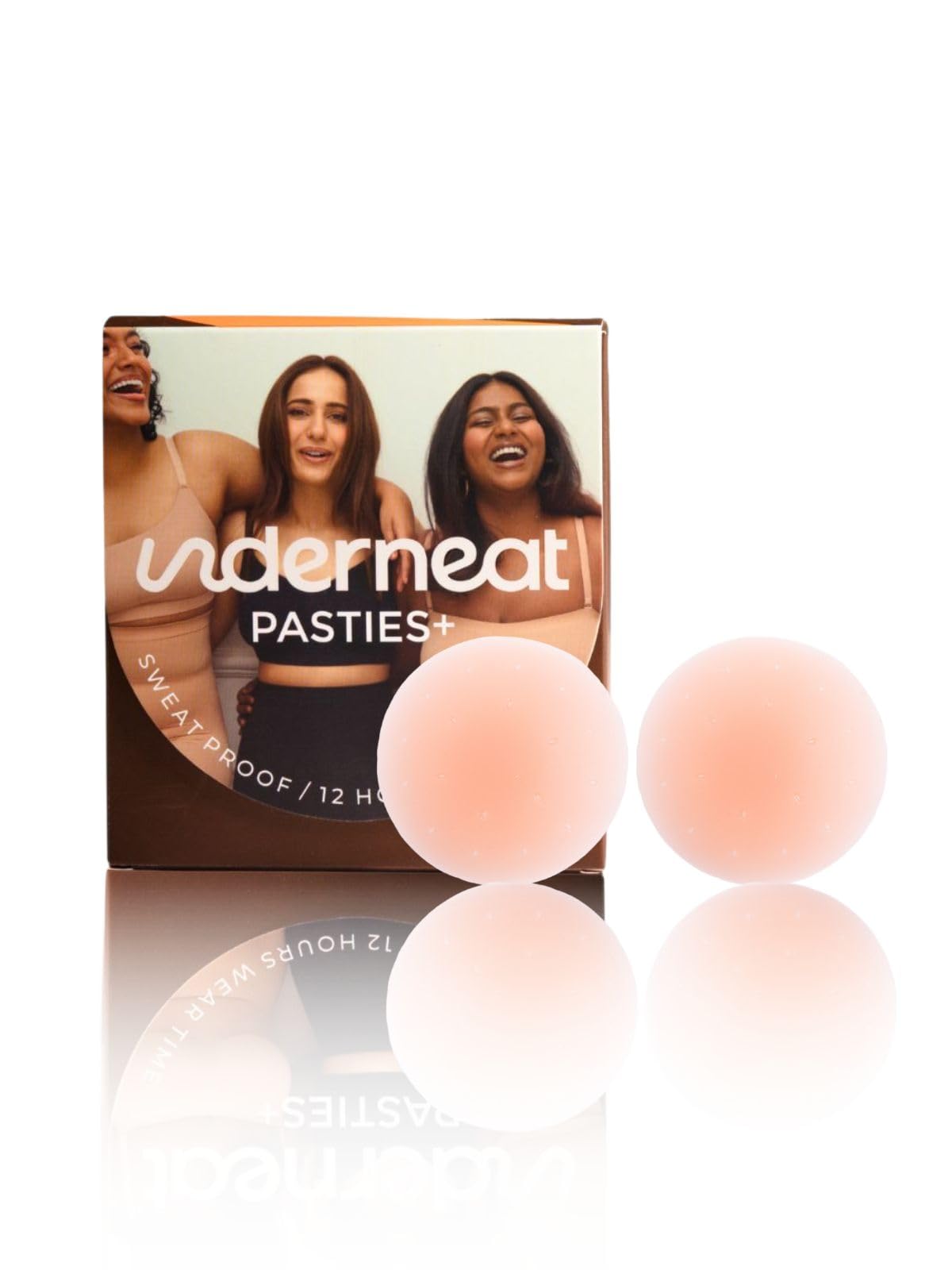 Set of 2 Reusable Non Adhesive Stick On Silicone Sweat Proof Nipple Cover Pasties