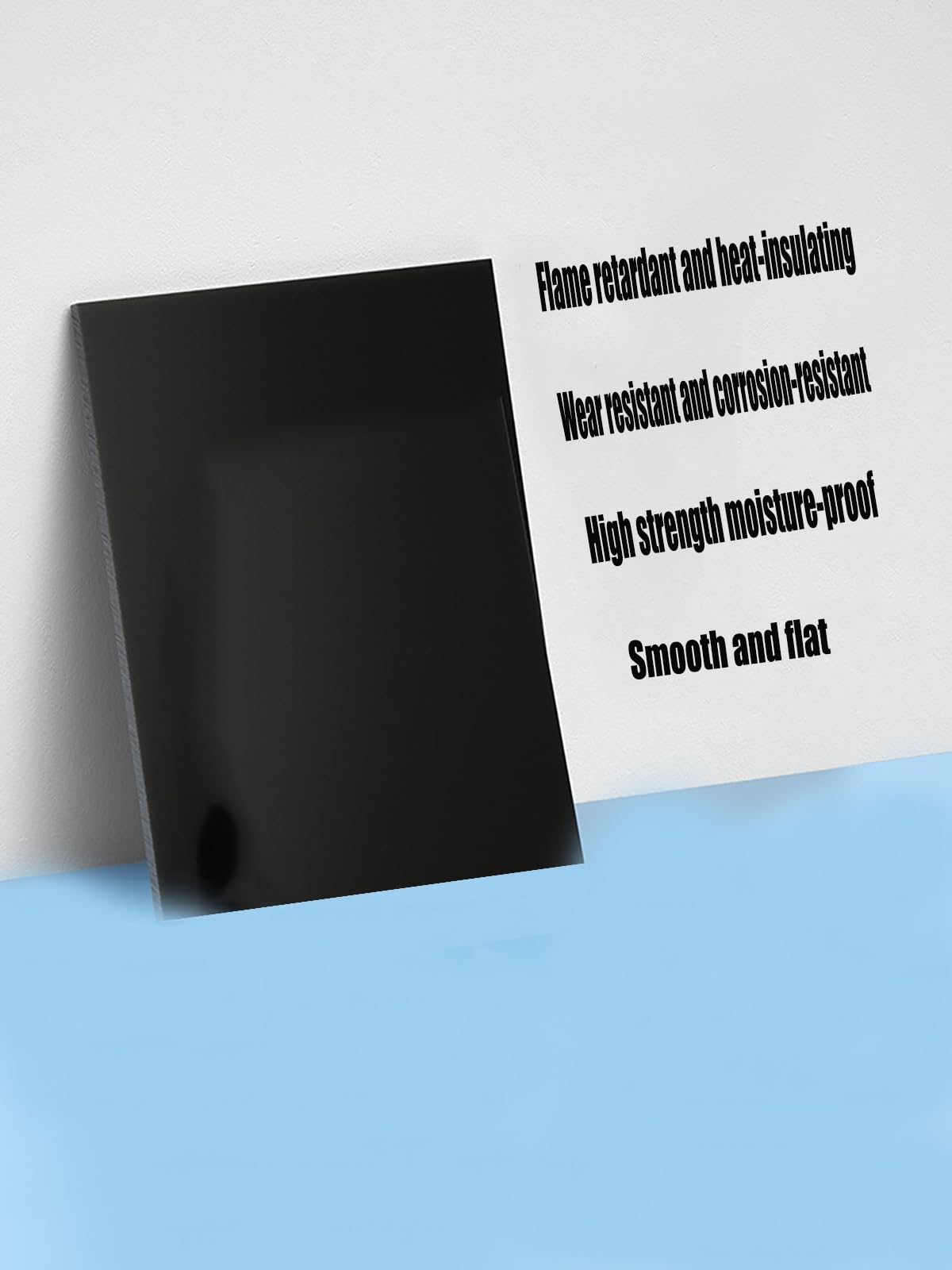 XMRISE Bakelite Phenolic Board Sheet Laminate Raw Materials for Laboratory and Electrical Machinery Parts 200mmx250mm,Black,8mm (1 Piece)