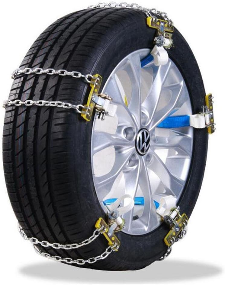 QJONKE Anti-Rutsch-Schnee-Reifen-Ketten des s,Stahlkette,Nylon Gürtel ...