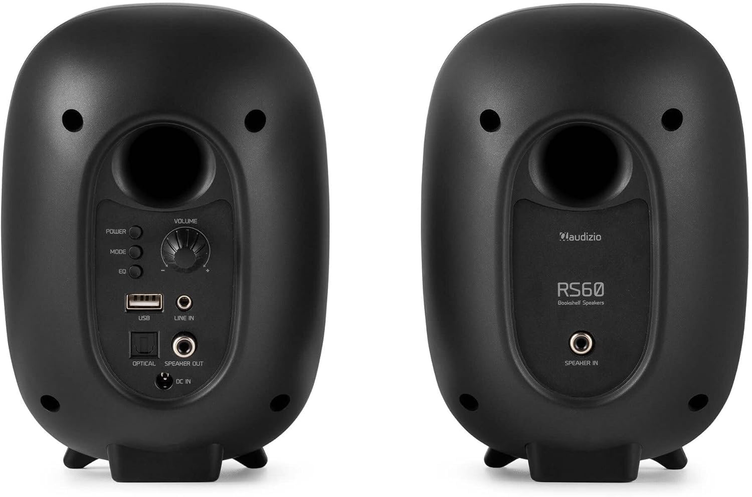 Audizio RS60 Lautsprecher Bluetooth, 120 Watt Studio Monitor | DSP | 40Hz-20kHz | RCA |PC Boxen, inspirierende PC Lautsprecher für Gamer und Musikliebhaber - Grau