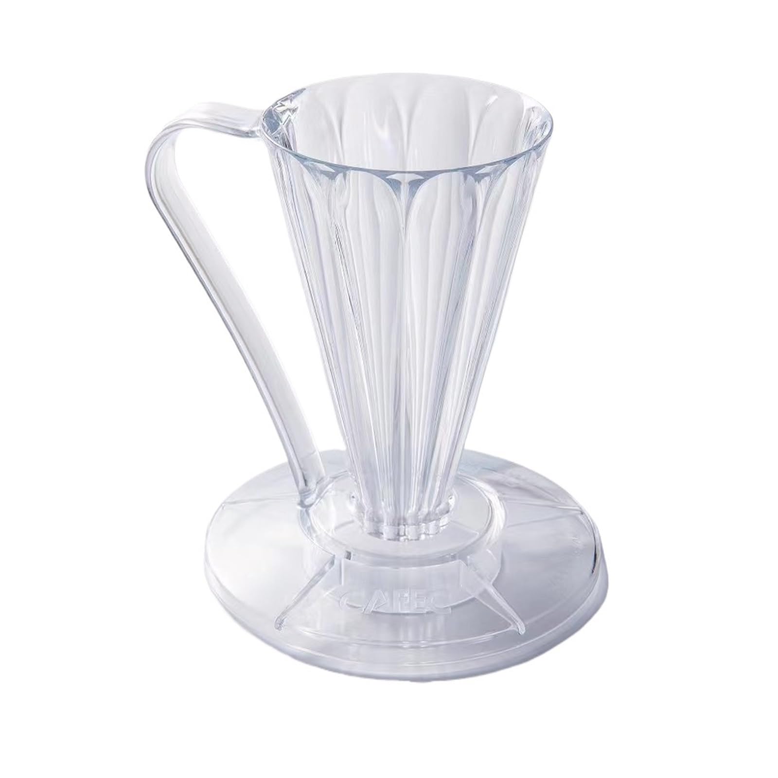 Taza de filtro de café en forma de V, resina para accesorios desechables de 27 grados de papel para espresso (blanco)