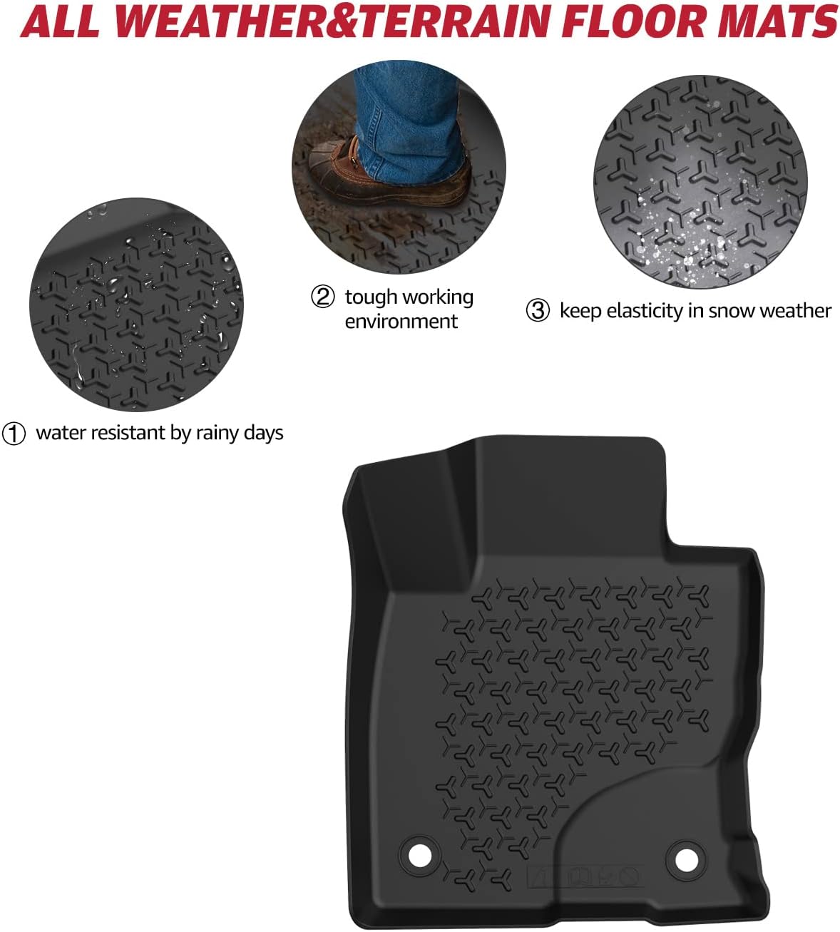 Buy A & UTV PRO Floor Mats Fit for 2021 2022 Ford Bronco Sport, All