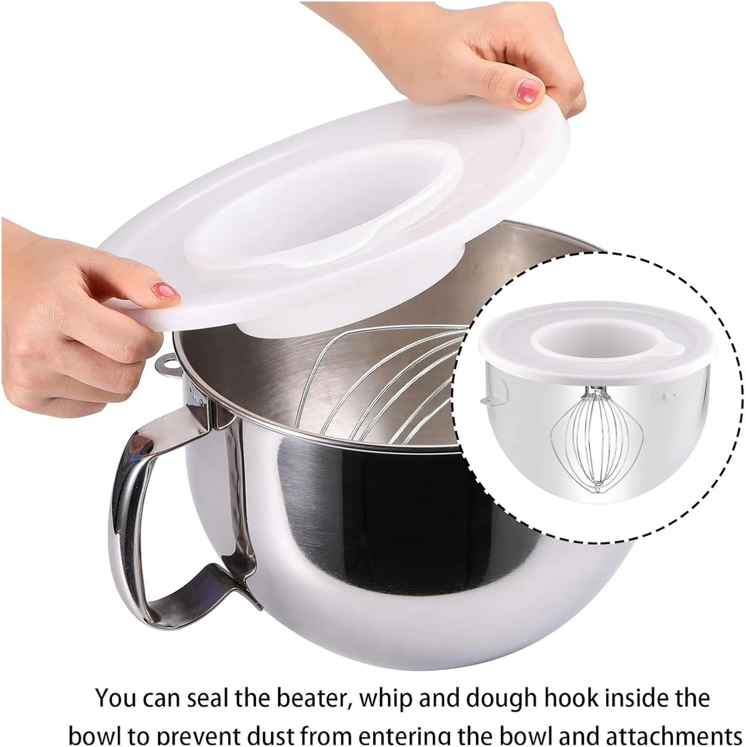 Compatible for KitchenAid 5.5-8QT Bowl-Lift Stand Mixer Replacement Splash Guard Lid KV25G KP26M1X