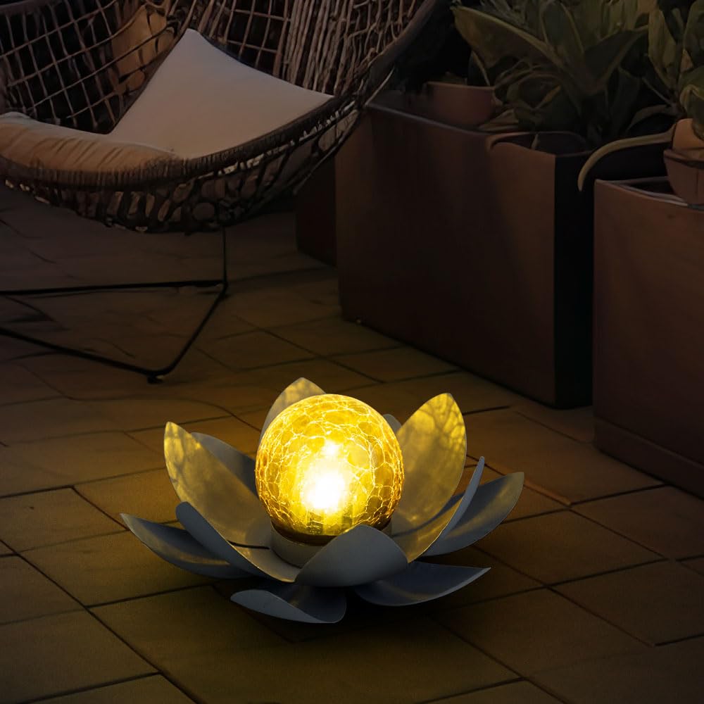 3x LED Solar Außen Lampen bronze Glas Kugel Garten Weg Boden Mond Sichel Steh Leuchten schwarz braun