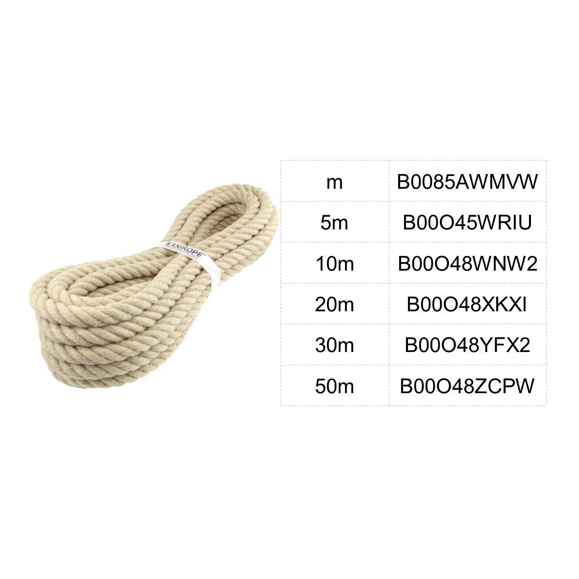Lina konopna 26 mm 5 m 4-żyłowa skręcona klasa "A"