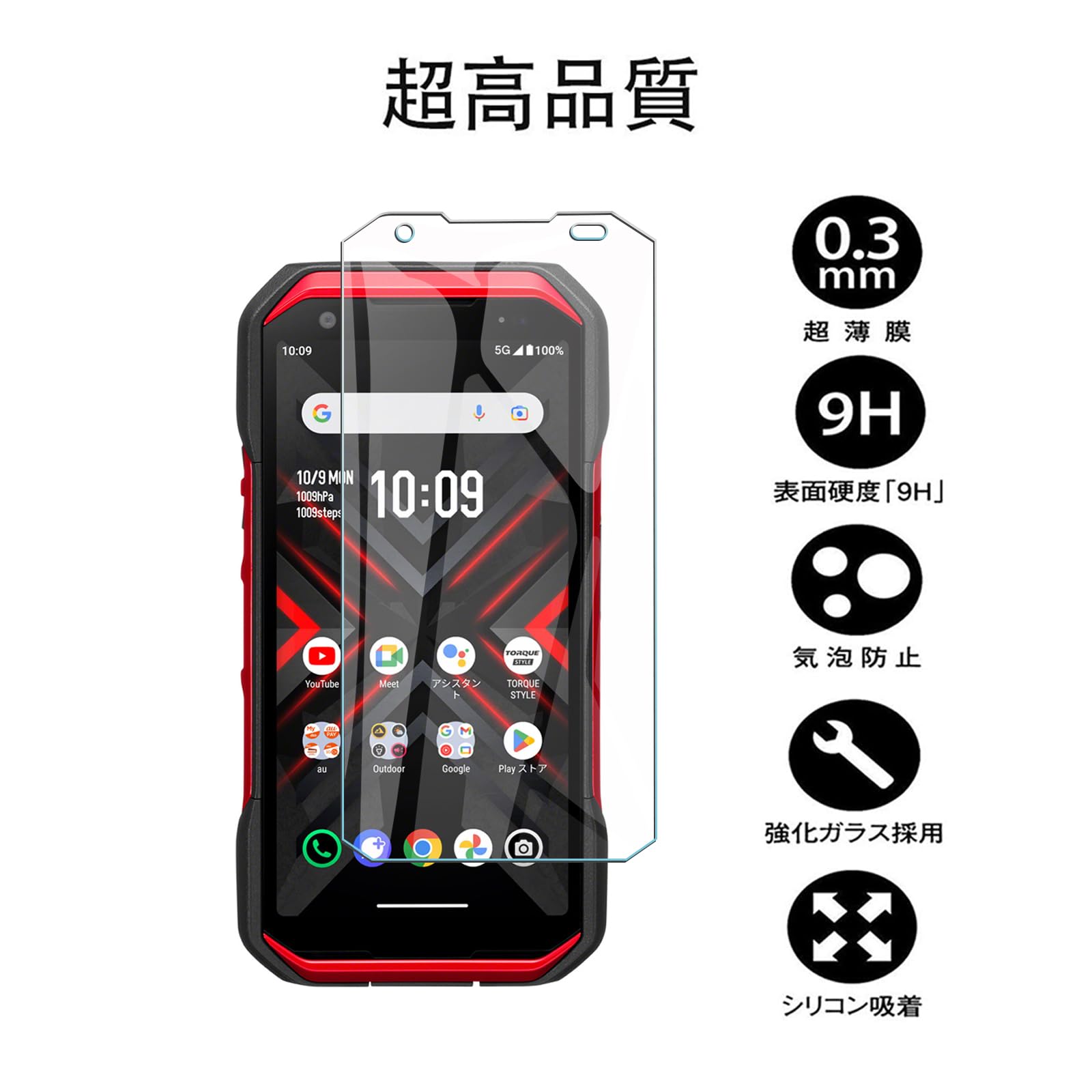 Amazon.co.jp: 【2枚セット】For Kyocera 京セラ TORQUE G06 KYG03 