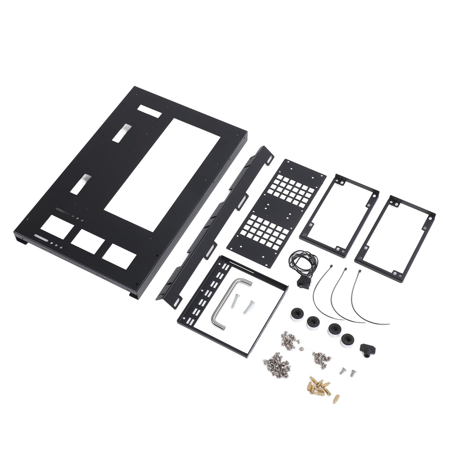 DIY Obudowa Płyty Głównej Komputera Stojak Mocna Płyta Stalowa Chłodząca ATX M ATX ITX Obudowa Komputera do Gier Otwarta Ramka