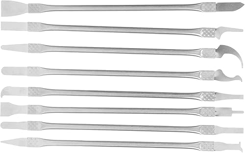 Miniatura 3 de Juego de 8 piezas de metal Spudger, XRD-2108A, herramienta de palanca de apertura de metal para teléfono celular, tableta, MP3, portátil