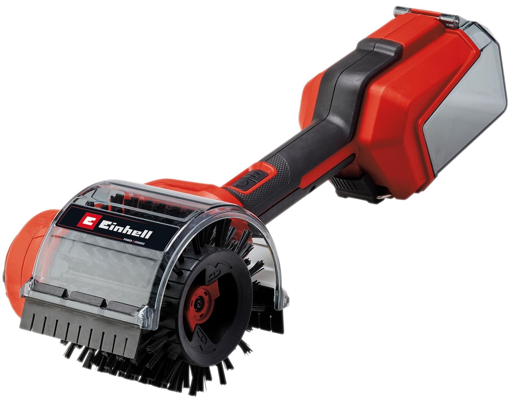 Einhell PICOBELLA 18/90 Power X-Change szczotka powierzchniowa (18 V, bezprzewodowa szczotka do czyszczenia, ochrona przed rozpryskami, w zestawie 2 szczotki, 3 podkładki czyszczące, uchwyt ścienny,