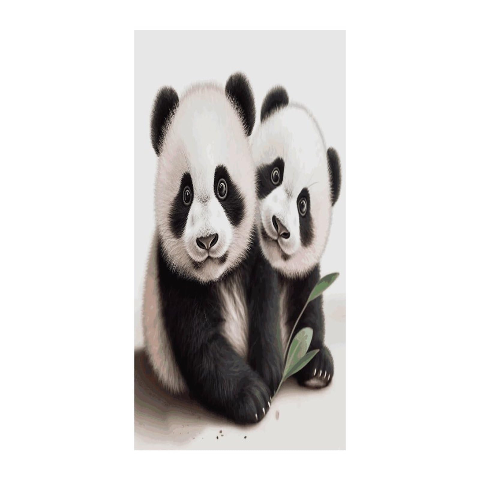 Fekiloot Style Pandas Door Curtain Room Divider Curtains