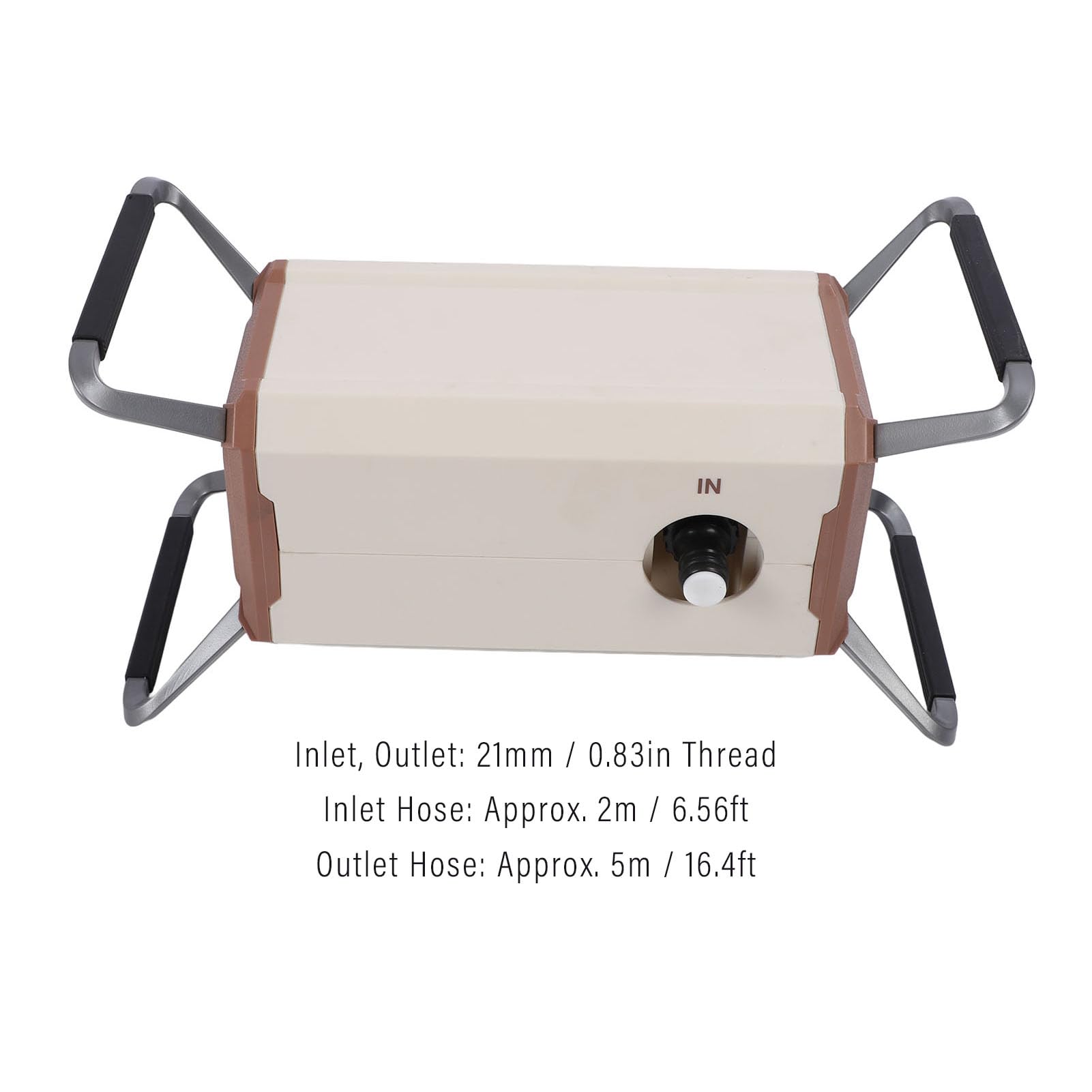 Grado di impermeabilità IPX7 e modalità di spruzzo Multiple - Pompa Portatile per Doccia da Campeggio con Batteria Ricaricabile da 12000 mAh - Include Presa Americana e Custodia