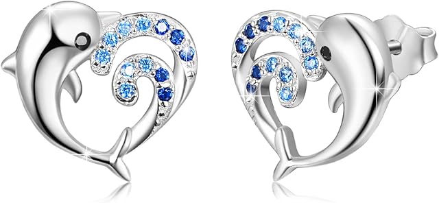 Dolphin/Elephant /Spider Earring 925 Sterling Silver Animal Earring Stud Earrings Jewellery for Girls Women Daughter Children Gift