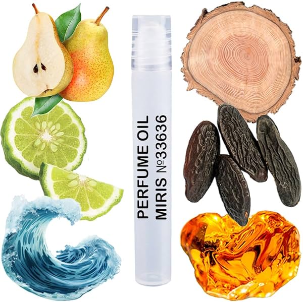 MIRIS No. 33636, Inspirado en Aqua Di Gi Absolu, Aceite perfumado de larga duración para hombre en roll-on, Rollerball 0.34 Fl Oz / 10 ml