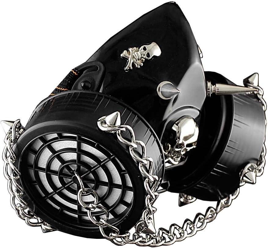 SteamPunk Chain Spike Vintage Cosplay Masuqes Gas Mask Respirator M2